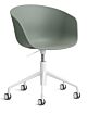 HAY About a Chair AAC52 gasveer bureaustoel - Wit onderstel-Fall Green