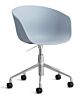 HAY About a Chair AAC52 gasveer bureaustoel - Chrome onderstel-Slate Blue