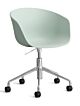 HAY About a Chair AAC52 gasveer bureaustoel - Chrome onderstel-Dusty Mint