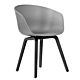 HAY About a Chair AAC22 stoel-Frame zwart-Grijs