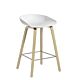 HAY About a Stool AAS32 barkruk-Zithoogte 65 cm-Eiken-wit