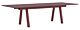 HAY Boa tafel-Burgundy Linoleum - Barn red-280x110x75 cm