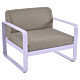 Fermob Bellevie fauteuil met grey taupe zitkussen-Marshmallow
