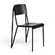 HAY Petit Standard stoel gepoedercoat onderstel-Black