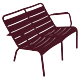 Fermob Luxembourg Lounge Duo Low fauteuil-Black Cherry
