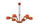 Tonone Bolt 6 Arm Chandelier hanglamp-Striking orange