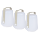 Fermob Balad Portable Mini tafellamp set van 3-Clay Grey