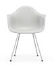Vitra Eames DAX stoel met wit onderstel-Cotton white