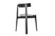 Gazzda Nora Oak Lacquered black Chair stoel-Zwart gelakt