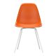 Vitra Eames DSX stoel met wit onderstel-Rusty oranje