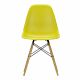 Vitra Eames DSW stoel met esdoorn gelig onderstel-Mosterd geel