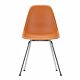 Vitra Eames DSX stoel met verchroomd onderstel-Roest oranje