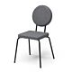 Puik Option Chair stoel-Grijs-Vierkante zit, ronde rug