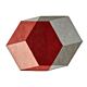Puik Iso Hexagon vloerkleed-Rood