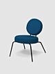 Puik Option Lounge fauteuil-Donker blauw-Ronde zit, ronde rug