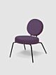 Puik Option Lounge fauteuil-Paars-Ronde zit, ronde rug