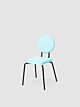 Puik Option Chair stoel-Licht blauw-Vierkante zit, ronde rug