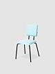 Puik Option Chair stoel-Licht blauw-Vierkante zit, vierkante rug