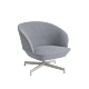 muuto Oslo fauteuil swivel base-Vidar 146/Grey