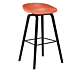 HAY About a Stool AAS32 barkruk-Zithoogte 75 cm-Zwart-coral