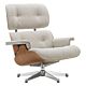 Vitra Eames Lounge Chair fauteuil - gestoffeerd - kersenhout