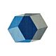 Puik Iso Hexagon vloerkleed-Blauw-grijs 