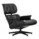 Vitra Eames Lounge chair fauteuil Black Edition zwart pigment NW