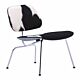 Vitra Eames LCM Calf's Skin fauteuil-Vacht zwart/wit
