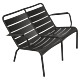 Fermob Luxembourg Lounge Duo Low fauteuil-Liquorice
