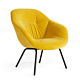 Hay AAL 87 Soft stoel-Lola Yellow-Gepoedercoat Zwart