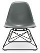 Vitra Eames LSR loungestoel met zwart onderstel-Graniet grijs