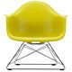 Vitra Eames LAR loungestoel met verchroomd onderstel-Mosterd