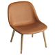 Muuto Fiber Wood fauteuil-Silk leather cognac