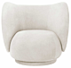 Ferm Living Rico fauteuil geborsteld-Off-white