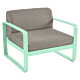 Fermob Bellevie fauteuil met grey taupe zitkussen-Opaline Green