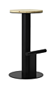 Normann Copenhagen Pole barkruk-Zithoogte 75 cm-Black