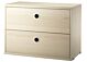String Chest with Drawers ladekast-58x30x42 cm-Ash