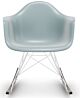 Vitra Eames RAR schommelstoel met wit onderstel-IJsgrijs-Esdoorn donker