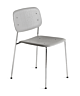 Hay Soft Edge 40 chrome stoel-Soft grey