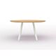 Studio HENK New Co Quadpod XL tafel wit frame 4 cm-∅ 170 cm-Hardwax oil natural