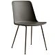&amp;tradition Rely HW6 stoel bronzed onderstel-Stone grey