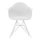 Vitra Eames DAR stoel met wit gepoedercoat onderstel-Cotton white