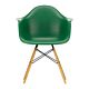 Vitra Eames DAW stoel met esdoorn goud onderstel-Emerald