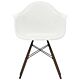Vitra Eames DAW stoel met donker esdoorn onderstel-Wit