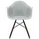 Vitra Eames DAW stoel met donker esdoorn onderstel-Helder grijs
