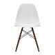 Vitra Eames DSW stoel met donker esdoorn onderstel-Cotton white