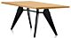 Vitra EM Table frame zwart eetkamertafel-260x90 cm