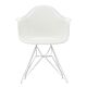 Vitra Eames DAR stoel met wit gepoedercoat onderstel-Wit