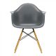 Vitra Eames DAW stoel met essenhout onderstel-Graniet grijs