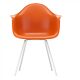 Vitra Eames DAX stoel met wit onderstel-Roest oranje